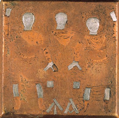 Square Copper-Alloy One-Pound Weight by Unbekannt Unbekannt